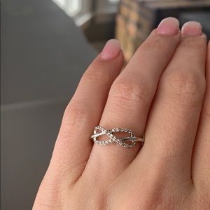 Real Diamond Infinity Ring